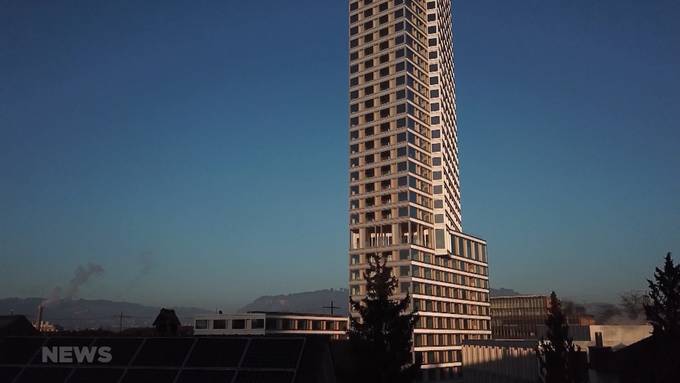 32 Stockwerke und 100 Meter hoch: Der Blick ins Innere vom BäreTower in Ostermundigen