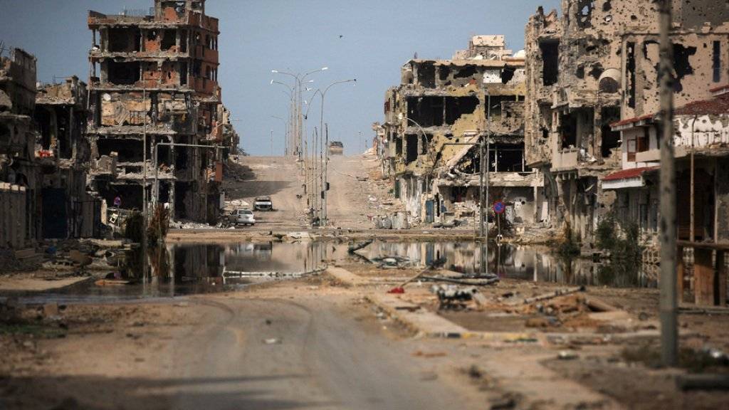 Zerstörungen in der Stadt Sirte - Libyen versinkt seit  2011 in einem Bürgerkrieg. (Archivbild)