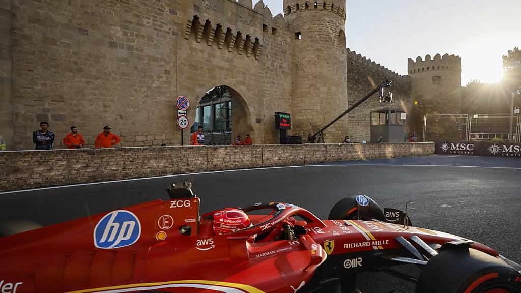 Charles Leclerc entscheidet das Qualifying in Baku erneut für sich