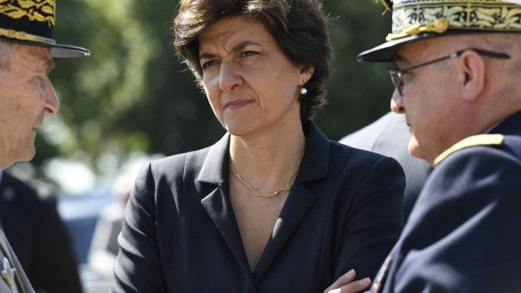 Die abtretende Verteidigungsministerin Sylvie Goulard an einer Gedenkveranstaltung am letzten Sonntag in Suresnes nahe Paris.