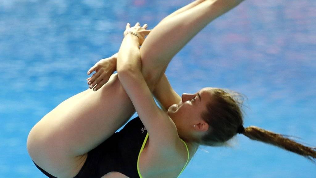 Medaille knapp verpasst: Wasserspringerin Michelle Heimberg vom 3-m-Brett