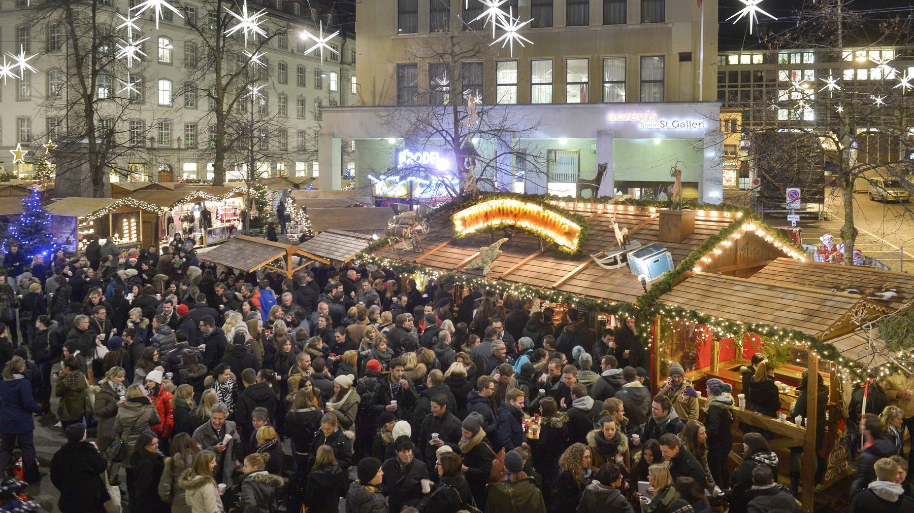 Der Weihnachtsmarkt in St.Gallen ist europaweit bekannt.