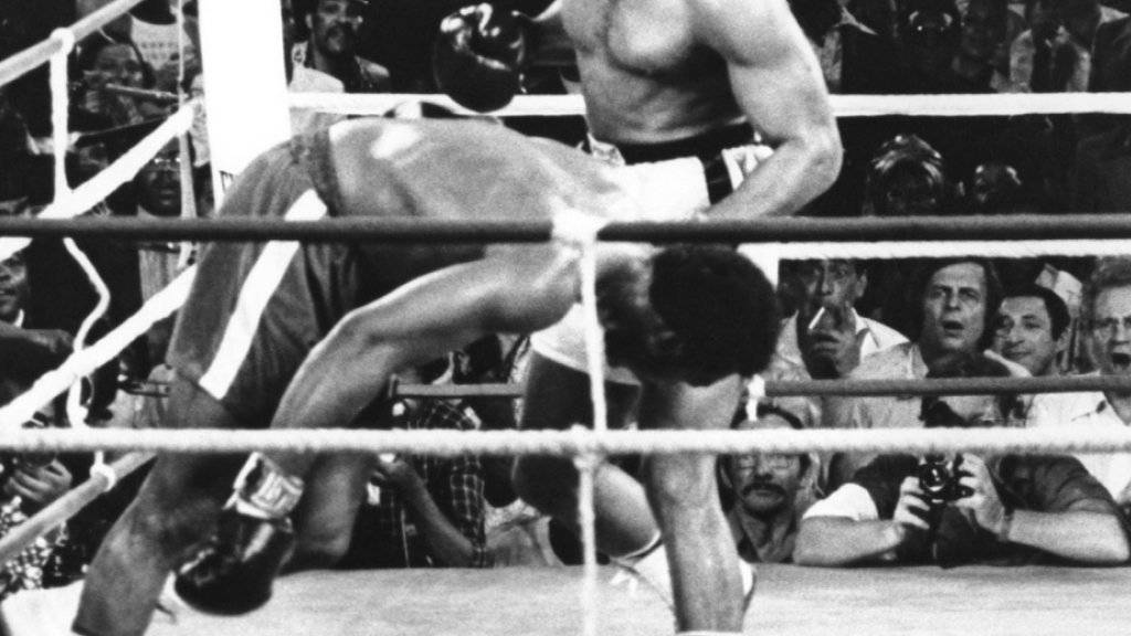Muhammad Ali bezwang George Foreman 1974 beim «Rumble in the Jungle» in Kinshasa