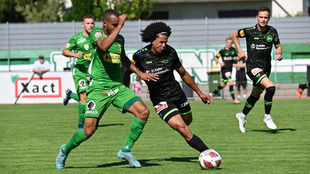 FC St.Gallen hat keine Mühe gegen Lustenau