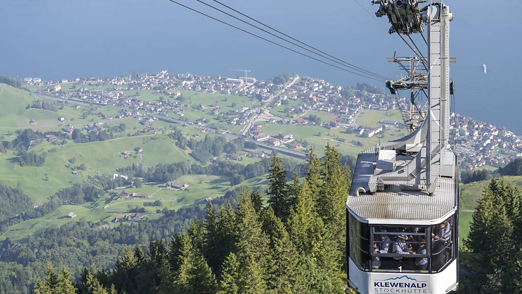 Eine von vielen Schweizer Seilbahnen: Die Bergbahn Klewenalp-Stockhütte oberhalb von Beckenried im Kanton Nidwalden. (Archivbild)