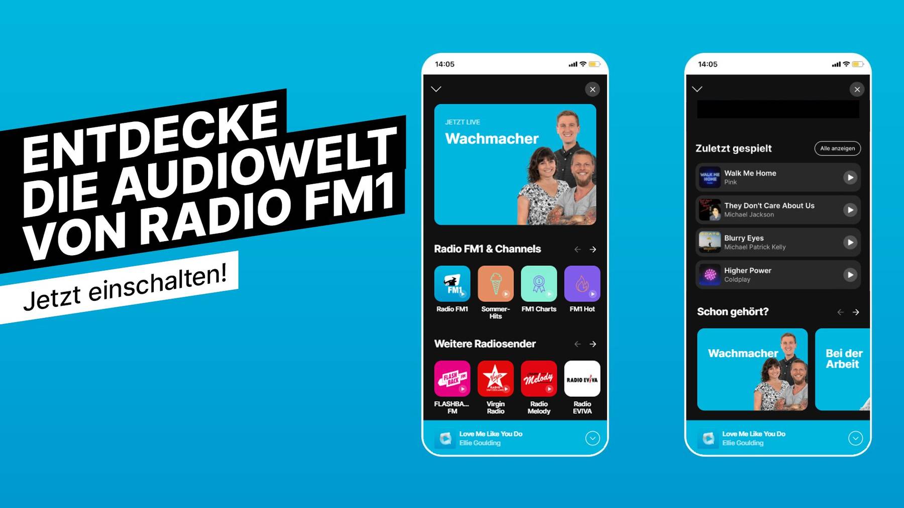 Entdecke über 20 Musikchannels