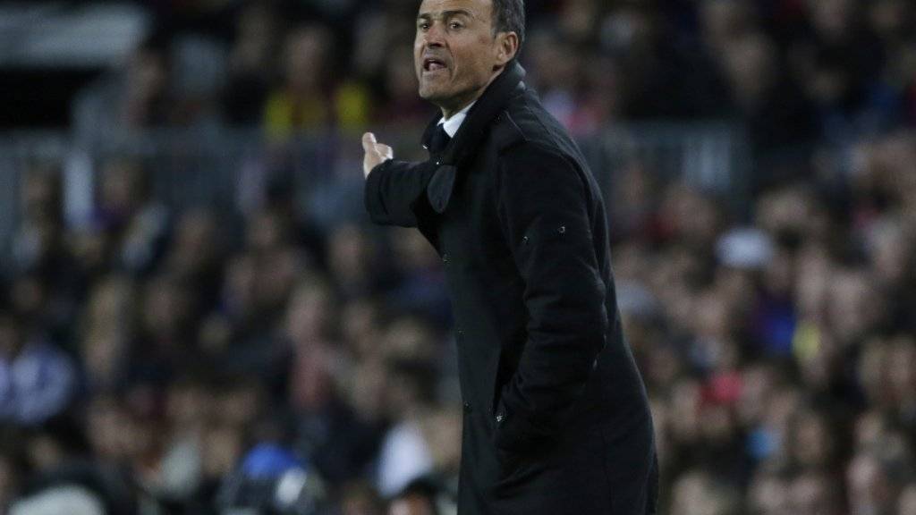 Barcelonas Trainer Luis Enrique will sein Team gegen Atletico Madrid im Vorwärtsgang sehen