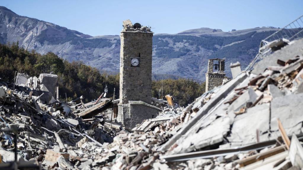 Das schwere Erdbeben im italienischen Amatrice ist fünf Jahre her. Foto: Massimo Percossi/ANSA/dpa