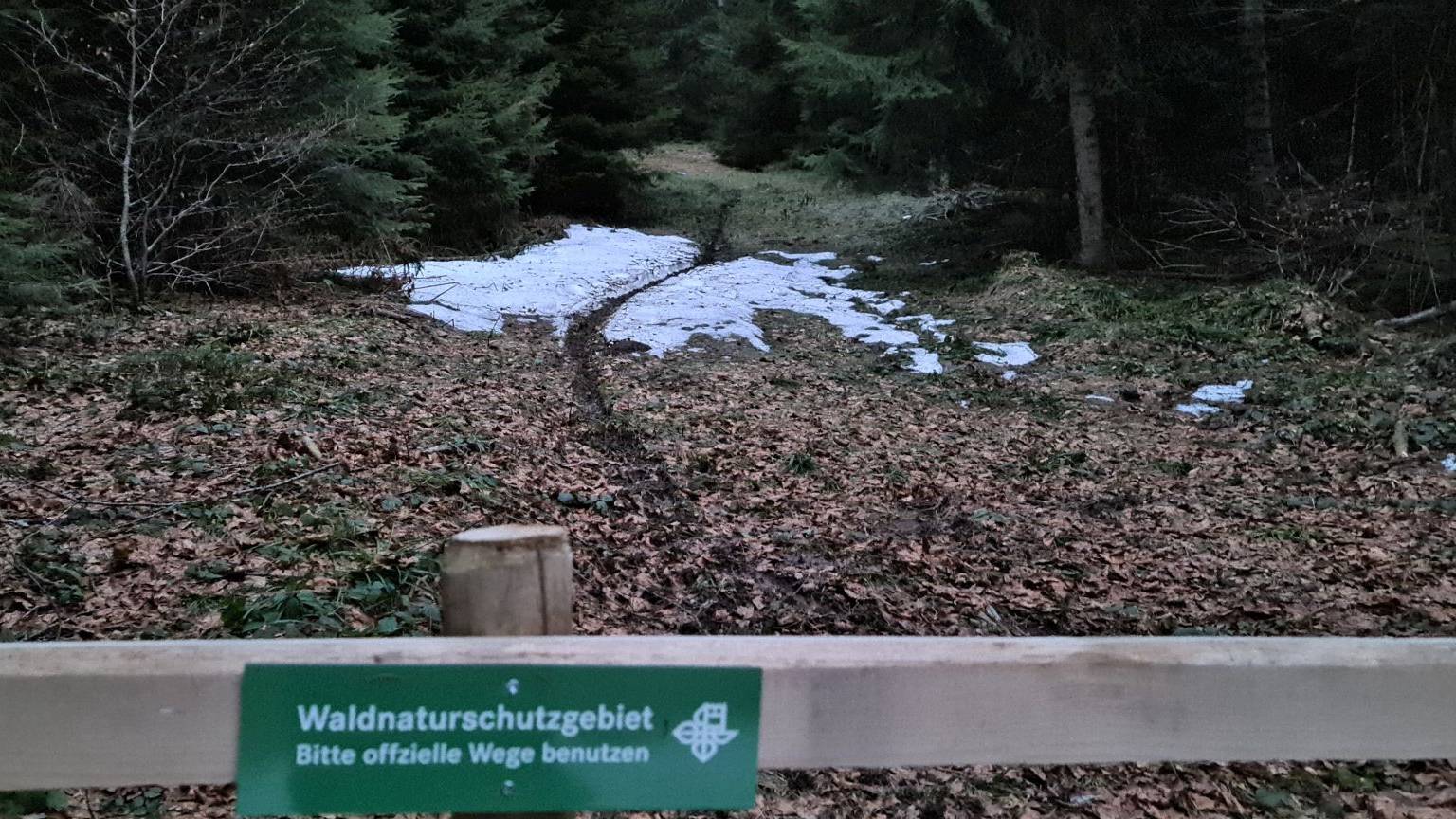 Rücksichtsloses Verhalten im Gutschwald in Zug