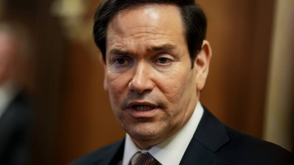 «I believe they're going back to Switzerland, if I'm not mistaken. The technical group will reconvene again on, I believe it's the 30th.» Das sagte US-Aussenminister Marco Rubio am Mittwoch zu Journalisten in Kuwait - «Zurück in die Schweiz, wenn ich mich nicht irre. Ich glaube, am 30.» (Archivbild)