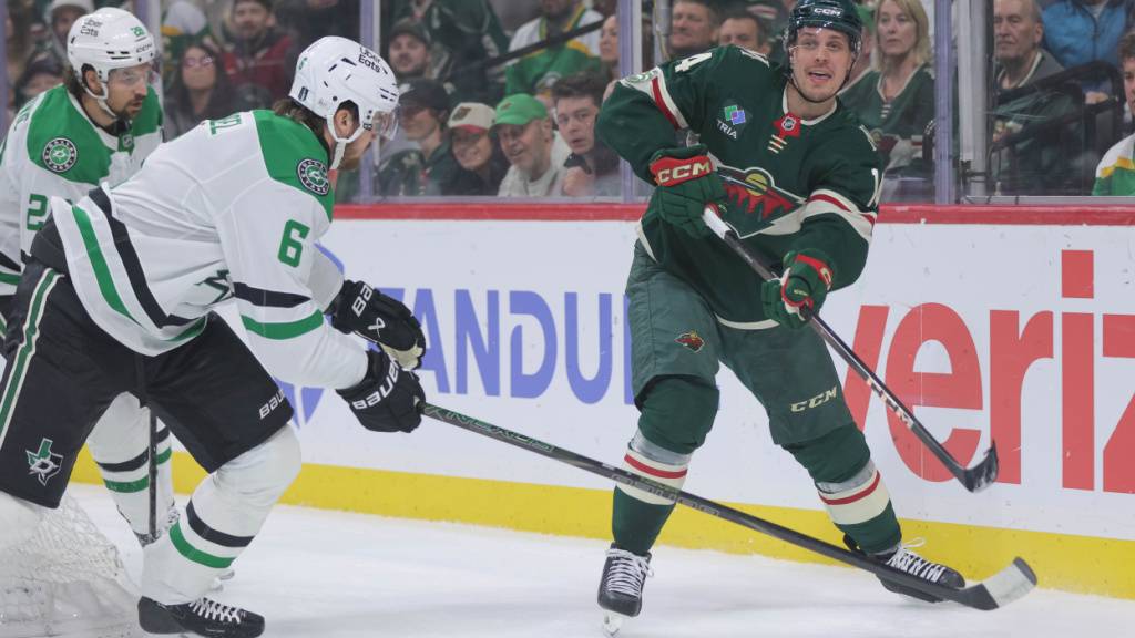 Für Lian Bichsel (links mit der Nummer 6) und die Dallas Stars sind die Playoffs nach der ersten Runde beendet
