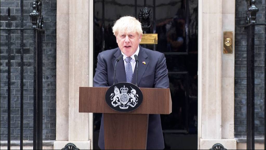 Der britische Premierminister Boris Johnson tritt als Parteichef zurück