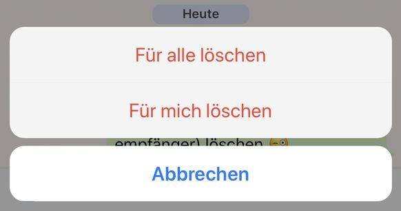 whatsapp löschen