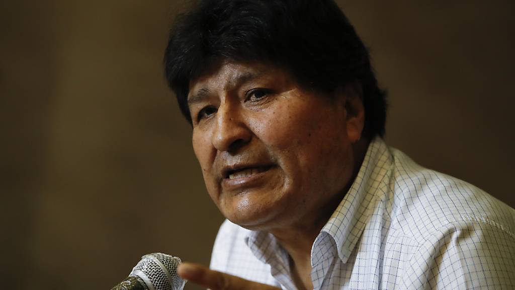 ARCHIV - Evo Morales, ehemaliger Präsident von Bolivien, spricht bei einer Pressekonferenz. Foto: Natacha Pisarenko/AP/dpa