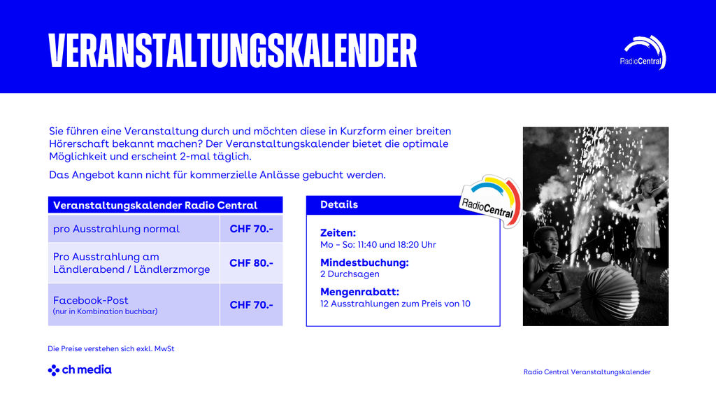 Veranstaltungskalender Radio Central
