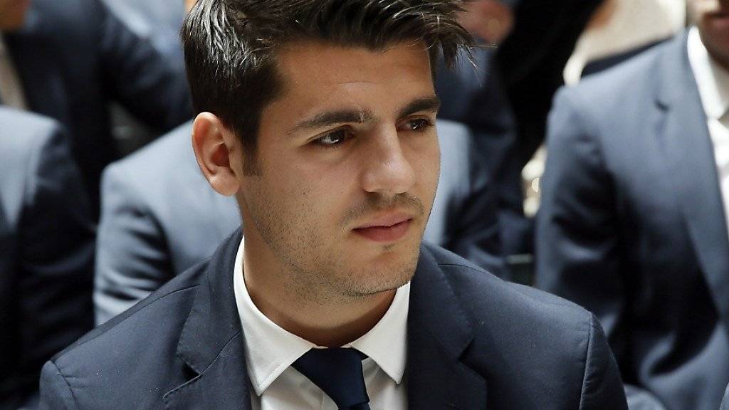 Alvaro Morata wagt ein neues in London bei Chelsea ein neues Ausland-Abenteuer (Archiv)