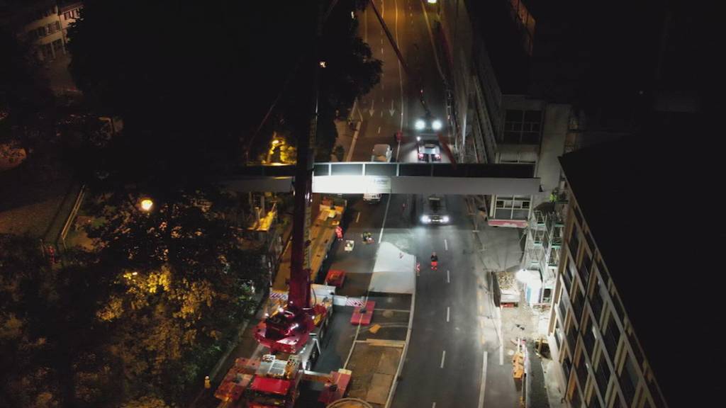 Beim Mammutprojekt UG25 gehts voran: In St.Gallen fliegt eine Brücke durch die Luft