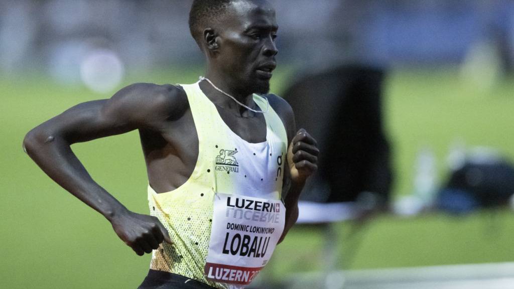 Dominic Lobalu läuft anlässlich von Spitzenleichtathletik Luzern. Der St. Galler musste im August allerdings wegen einer Zerrung eine Wettkampfpause einlegen