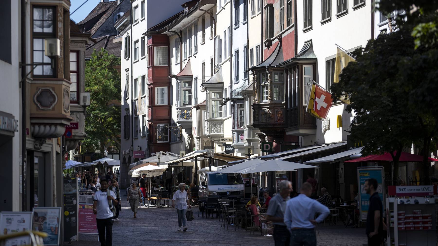 In der Altstadt von Schaffhausen befinden sich 171 prunkvolle Erker.