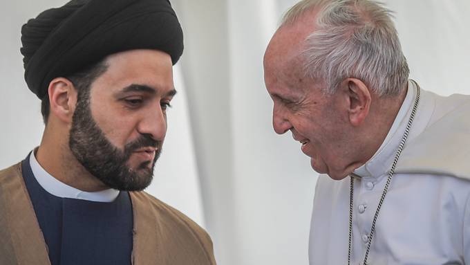 Papst wirbt für Dialog im Irak - Treffen mit Grossajatollah