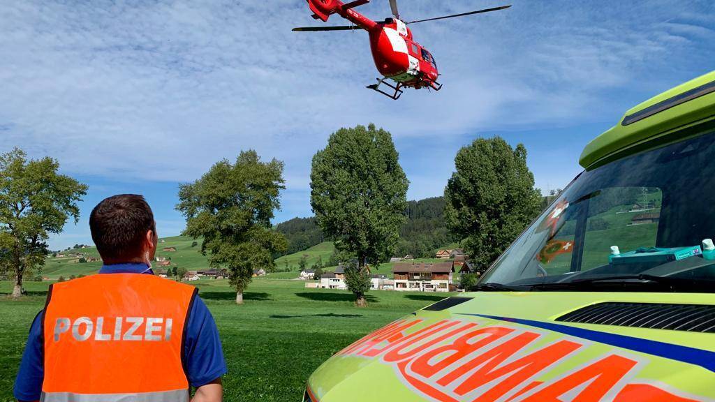 Der 69-Jährige wurde mit einem Helikopter ins Spital geflogen. (Symbolbild)
