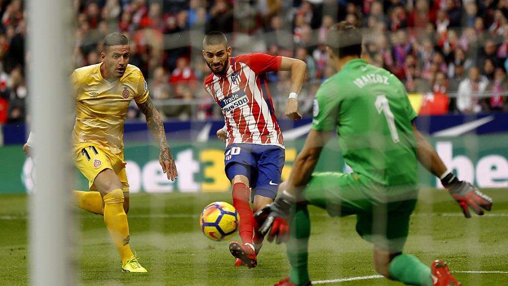 Kein Durchkommen für Atletico: Yannick Carrasco scheitert an Girona-Keeper Gorka Iraizoz