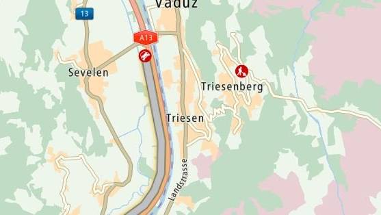 Unfall: Stau auf der A13