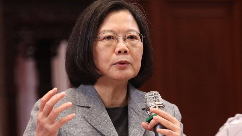 Taiwans Präsidentin Tsai Ing-Wen bittet im Konflikt mit China um internationale Unterstützung.