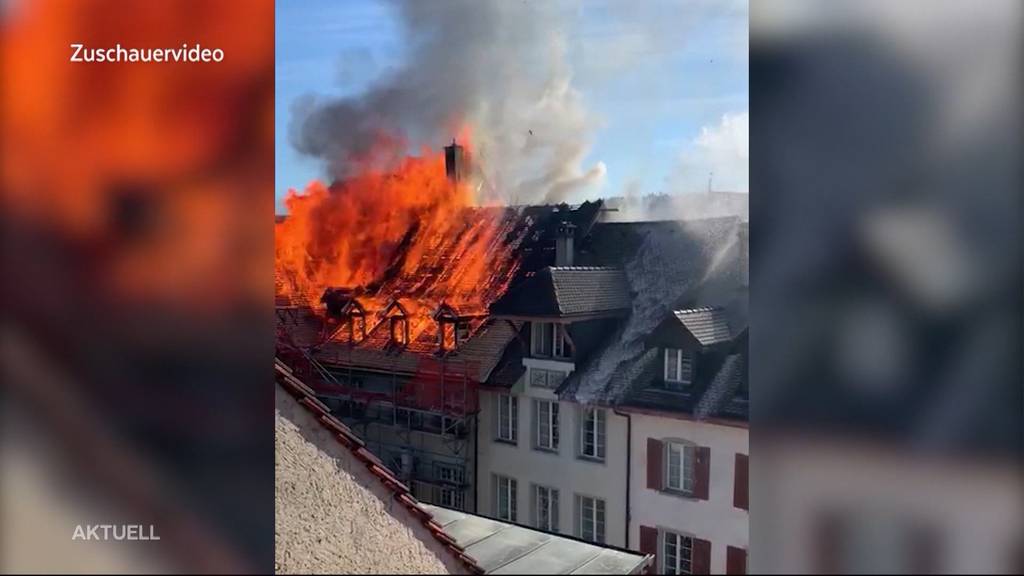 Brand in Aarauer Altstadt