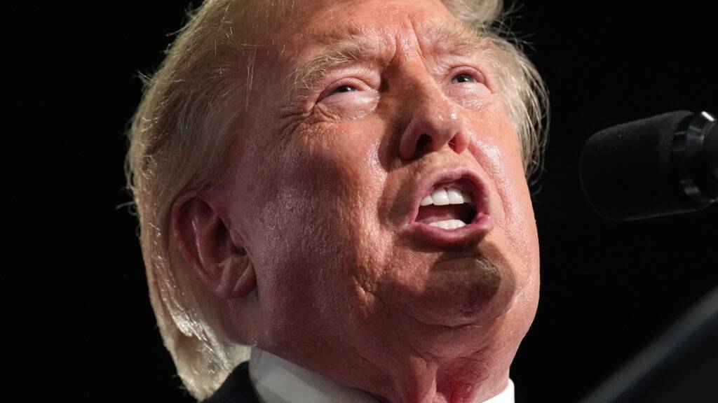 US-Präsident Donald Trump hält im Myrtle Beach Convention Center in Myrtle Beach, South Carolina, eine Rede. Foto: Jacquelyn Martin/AP/dpa