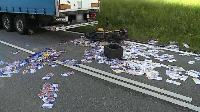 Pizzakurier-Fahrer schwer verletzt