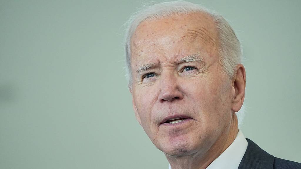 ARCHIV - US-Präsident Joe Biden bei einem Besuch im Kanzleramt in Berlin. Foto: Michael Kappeler/dpa