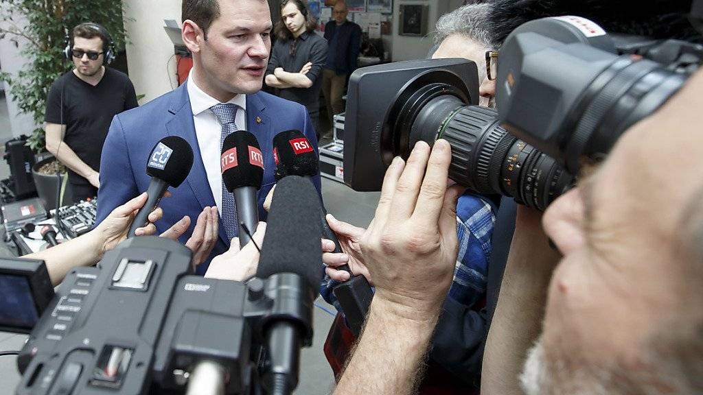 Pierre Maudet (FDP) schaffte in Genf als einziger Kandidat beim ersten Wahlgang die Wiederwahl in die Regierung.