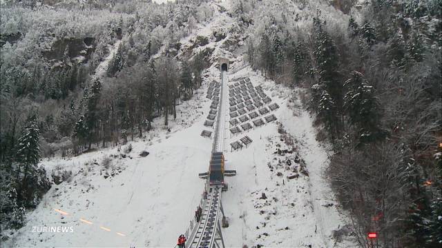 Steilste Standseilbahn der Welt am Stoos eingeweiht