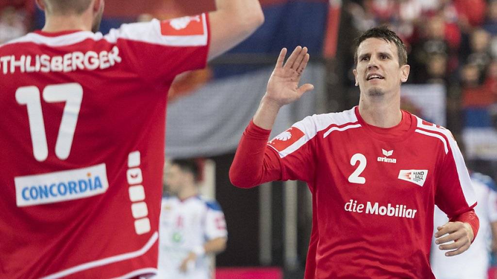 Die Schweizer Handballer wahrten sich mit einem Unentschieden am Yellow-Cup alle Chancen