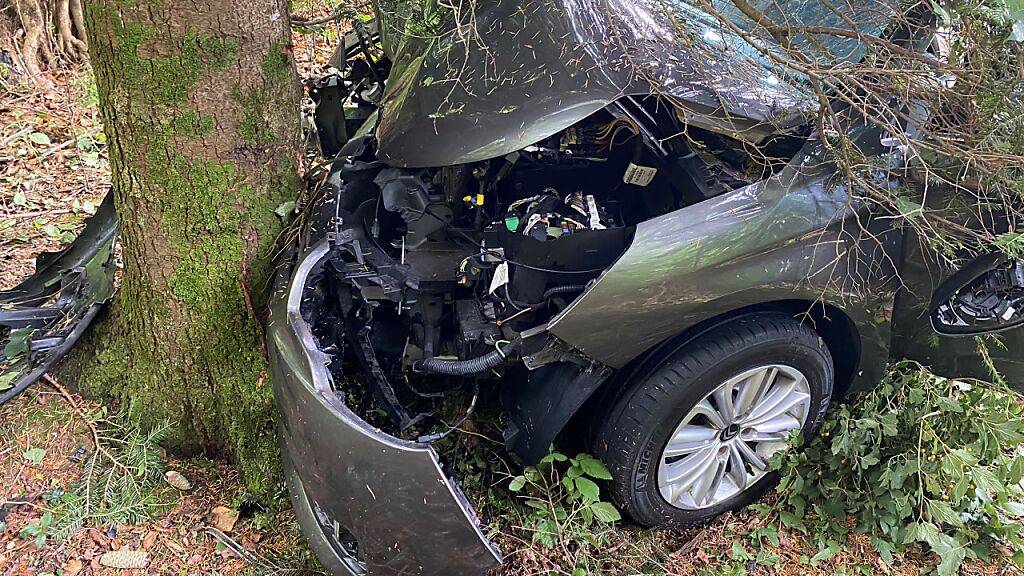 Die Zuger Kantonspolizei rückte am Dienstag zu einem Verkehrsunfall in Hünenberg aus.