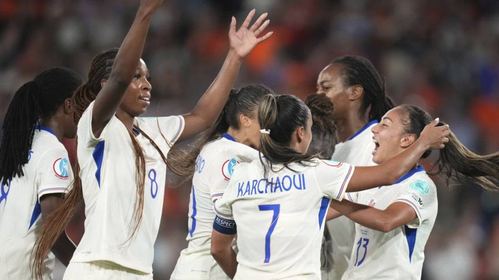 Fünfmal gejubelt: Die Französinnen überzeugten auch im letzten Gruppenspiel und ziehen als Sieger in die Viertelfinals ein