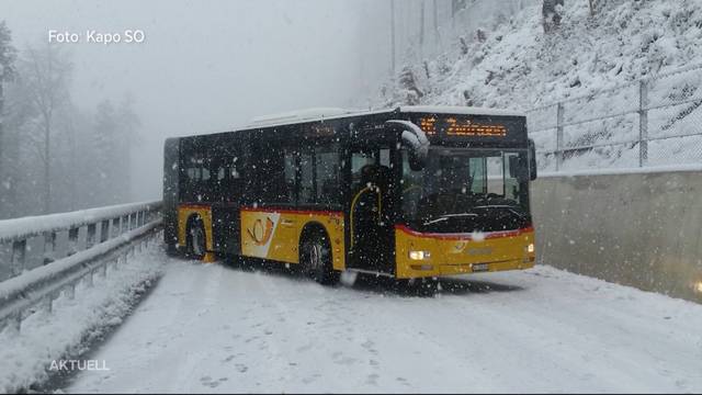 Schnee-Chaos auf Passwang