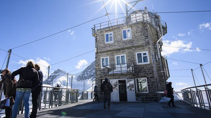 Trotz klirrender Kälte herrscht Sorge auf dem Jungfraujoch