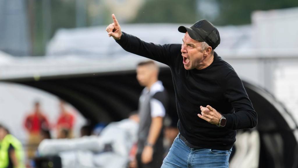 Luganos Trainer Mattia Croci-Torti sah eine gute Leistung seiner Mannschaft, die unbelohnt blieb