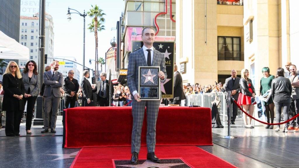 «Harry Potter»-Darsteller Daniel Radcliffe hat jetzt einen Stern auf dem Walk of Fame in Hollywood.