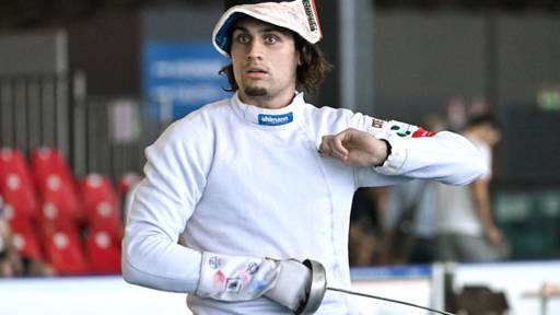 Ian Hauri beim Grand Prix in Budapest auf dem Podest