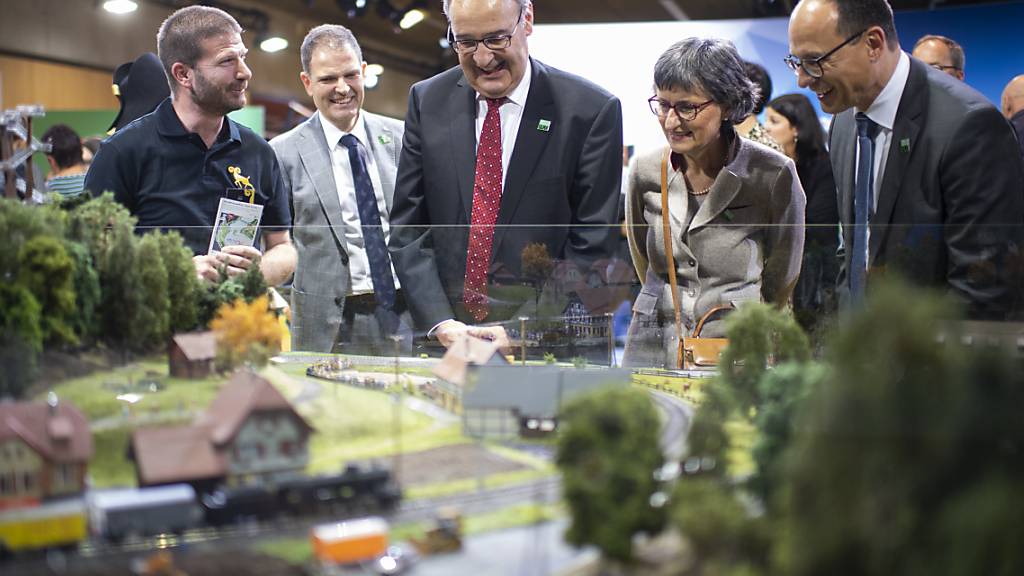 Am 7. Oktober war die Olma in St. Gallen nach einem Jahr Corona-Pause in Anwesenheit von Bundespräsident Guy Parmelin (SVP) eröffnet worden. (Archivbild)