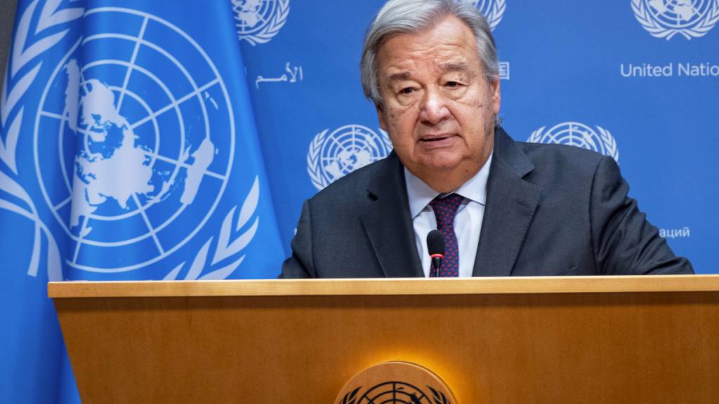 ARCHIV - UN-Generalsekretär António Guterres hat Israel wegen seiner Angriff auf den Gazastreifen deutlich kritisiert. Foto: Craig Ruttle/AP/dpa