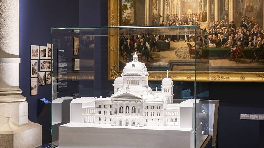 Die neue Dauerausstellung «Geschichte Schweiz» im Landesmuseum Zürich zeigt das Bundeshaus im Modell.
