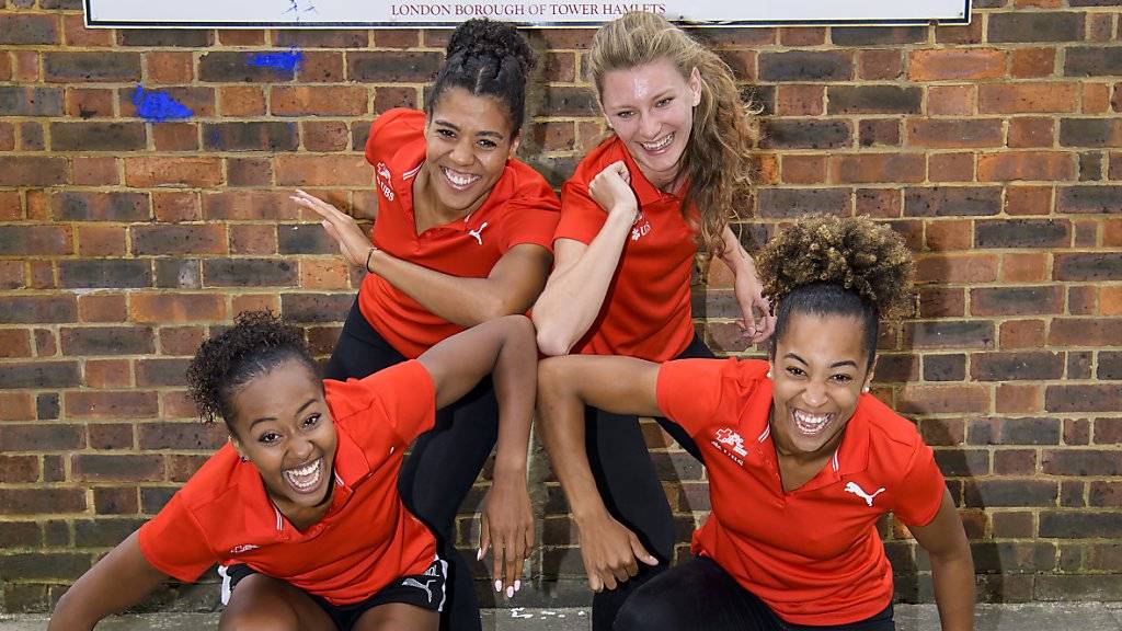 Sarah Atcho, Mujinga Kambundji, Ajla Del Ponte und Salome Kora wollen an den Weltmeisterschaften in London in den 4x100-m-Final