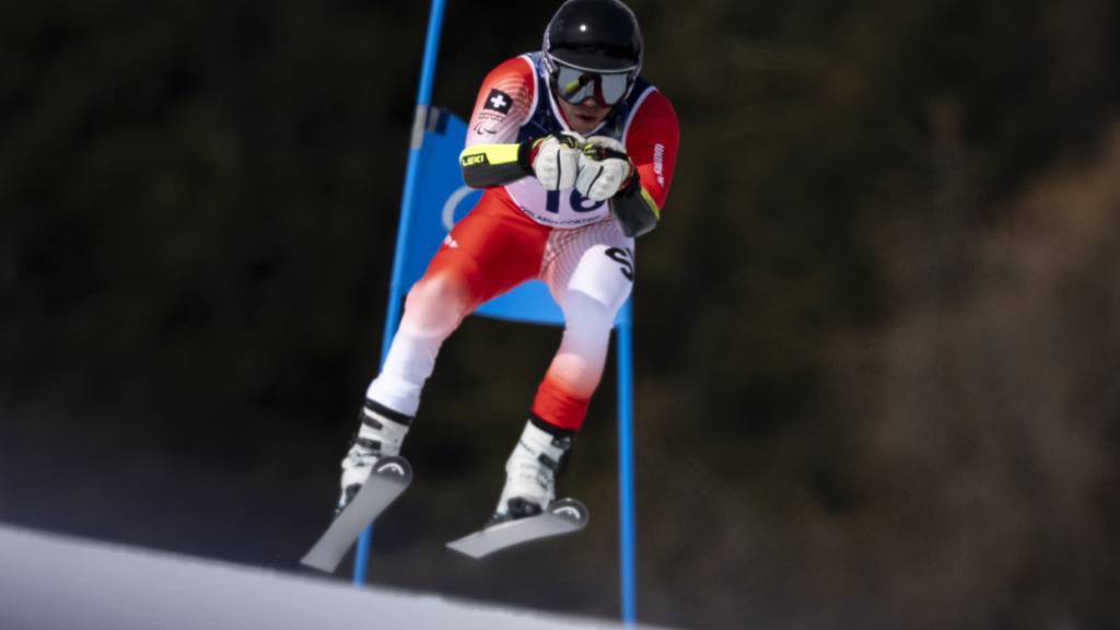 Robin Cuche nimmt der Konkurrenz auch im Super G 98 Hundertstel und mehr ab