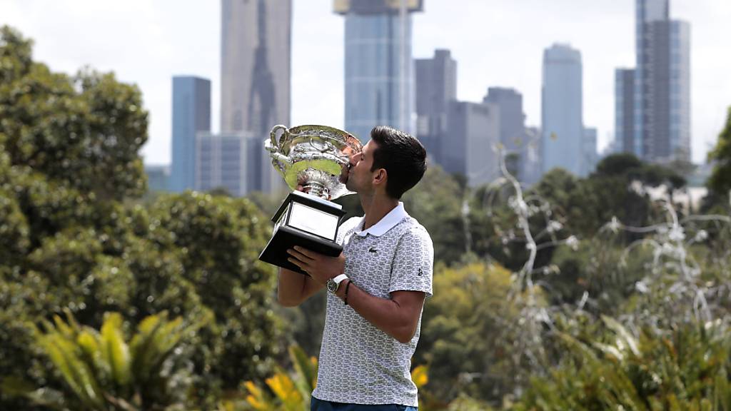 Der Australian-Open-Champion vor der Skyline von Melbourne: für Januar 2021 ein unrealistisches Szenario