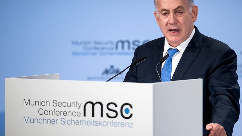 Israels Ministerpräsident Benjamin Netanjahu an der Münchner Sicherheitskonferenz.