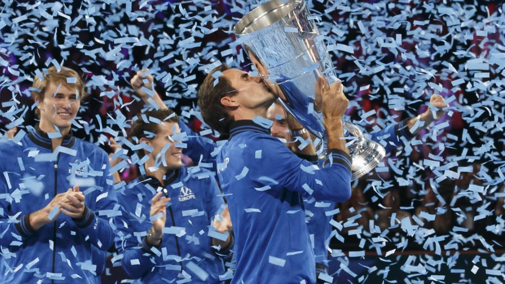 Schöne Erinnerungen: Bei den ersten drei Austragungen gewann Roger Federer jeweils mit dem Team Europa den Laver Cup